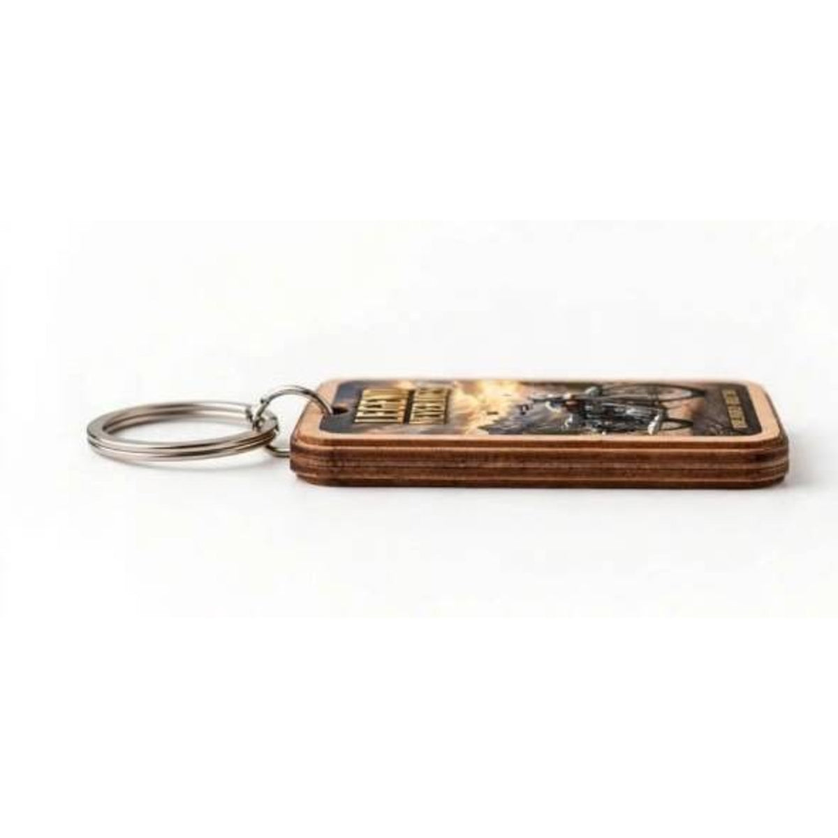 Legend Never Dies Wooden Keyring