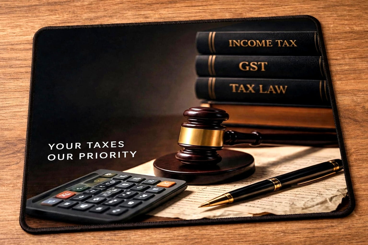 Income Tax & Law Theme Mousepad