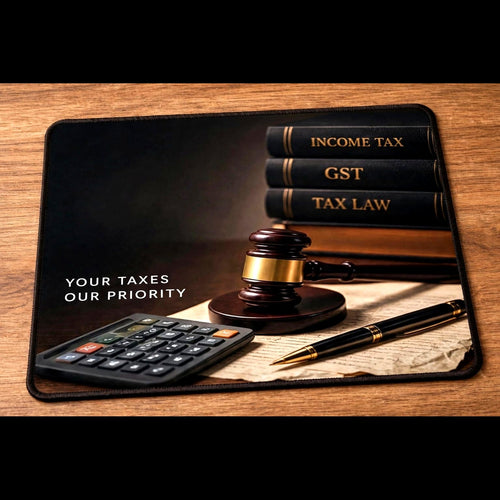 Income Tax & Law Theme Mousepad