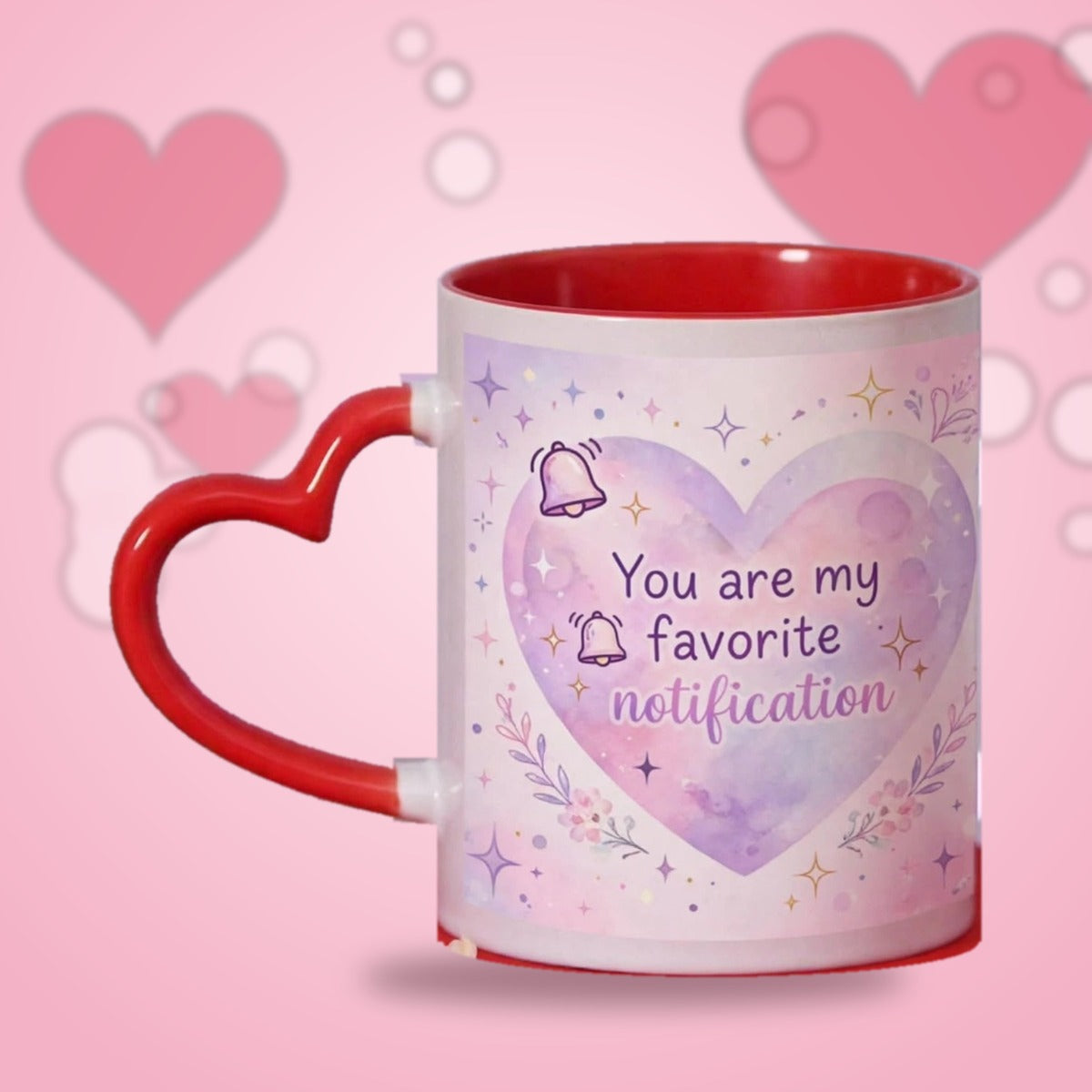 You Are My Favorite Notification Heart Handle Mug